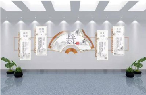 峡江企业文化墙设计的核心要素。