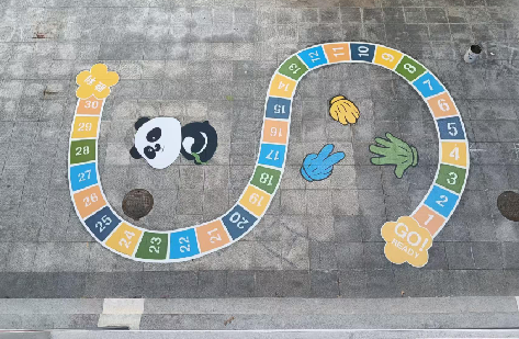 峡江地面游戏彩绘