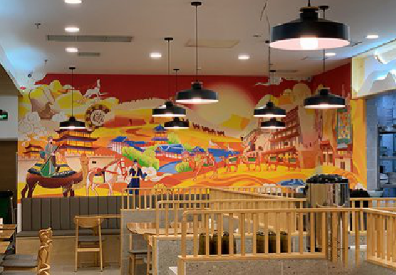 峡江商业空间彩绘介绍。