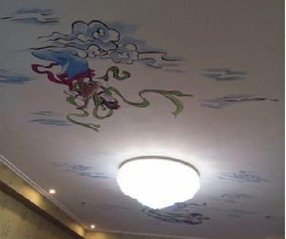 峡江如何快速绘制天花板上的手绘墙？