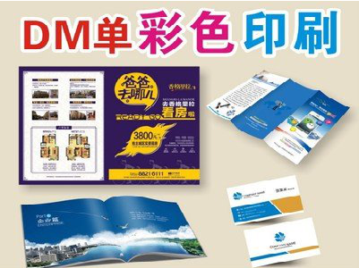 峡江单页印刷，色彩搭配简单。