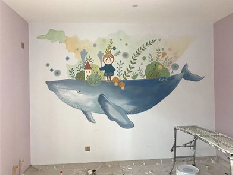 峡江手绘墙的特点及优势。