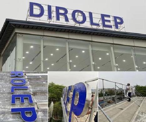 峡江楼顶发光字安装的注意事项。